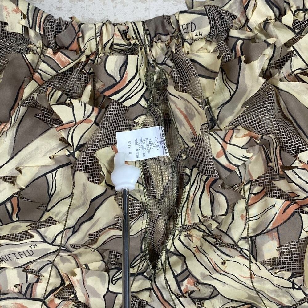 Vintage 90s Cornfield Pants 34x32 Baggy Wide Leg Camo Shell Style Made in USA - Picture 4 of 4
